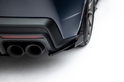 Splittery zadní boční Street Pro + flaps Ford Mustang Dark Horse Mk7 černo červené