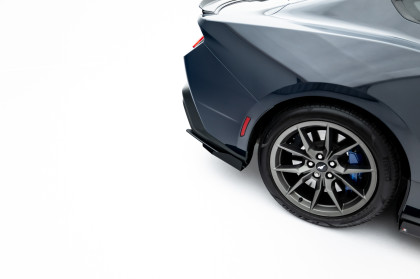Splittery zadní boční Street Pro + flaps Ford Mustang Dark Horse Mk7 černo červené