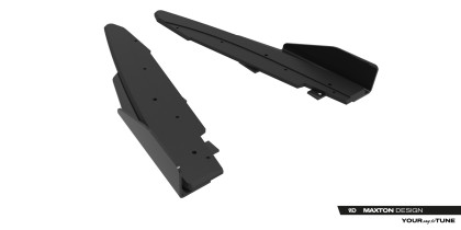 Splittery zadní boční Street Pro + flaps Ford Mustang Dark Horse Mk7 černo červené