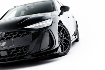 Spojler pod nárazník lipa V.2 Audi A6 S-Line C9 černý lesklý plast
