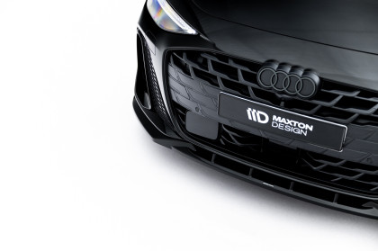 Spojler pod nárazník lipa V.2 Audi A6 S-Line C9 černý lesklý plast