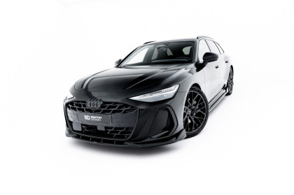 Spojler pod nárazník lipa V.2 Audi A6 S-Line C9 černý lesklý plast
