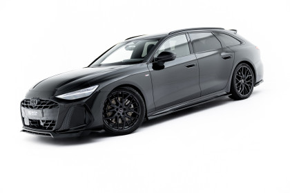 Prahové lišty V.1 Audi A6 S-Line C9 černý lesklý plast