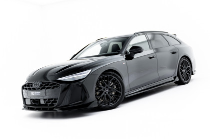 Prahové lišty V.2 Audi A6 S-Line C9 černý lesklý plast