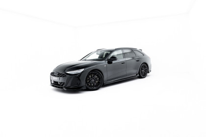Prahové lišty V.2 Audi A6 S-Line C9 černý lesklý plast