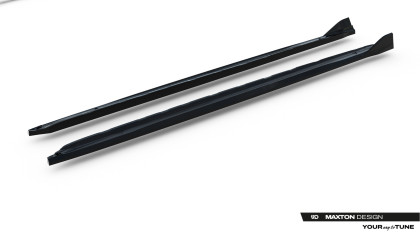 Prahové lišty V.2 Audi A6 S-Line C9 černý lesklý plast