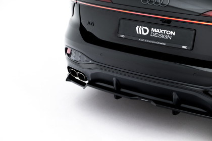 Spoiler zadního narázníku V.1 Audi A6 S-Line Diesel C9 černý lesklý plast