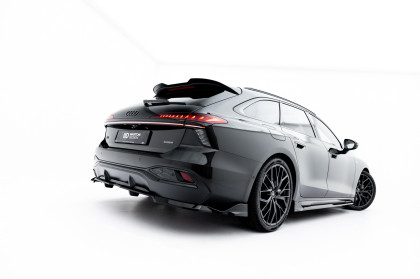 Spoiler zadního narázníku V.2 Audi A6 S-Line Diesel C9 černý lesklý plast