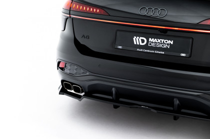 Spoiler zadního narázníku V.2 Audi A6 S-Line Diesel C9 černý lesklý plast