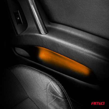 LED pásky COB do auta amber 2x30 cm 12 V AMIO-04572