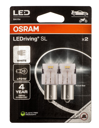 Žárovka Osram P21W Cool White 6000K 12V BA15S LEDriving SL 1,9W