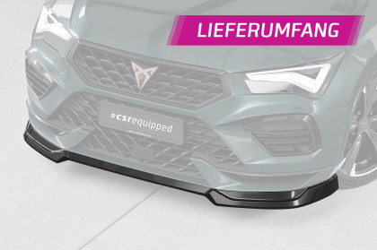 Spoiler pod přední nárazník CSR CUP pro Cupra Ateca (Typ 5FP, KH7) 2020- carbon look lesklý