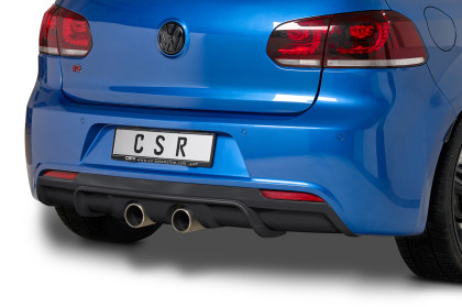Spoiler pod zadní nárazník, difuzor VW Golf 6 R - Černý lesklý