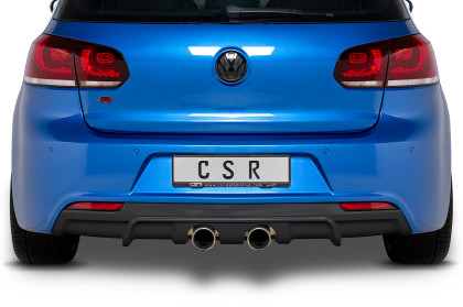 Spoiler pod zadní nárazník, difuzor VW Golf 6 R - Černý lesklý
