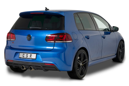 Spoiler pod zadní nárazník, difuzor VW Golf 6 R - Černý lesklý