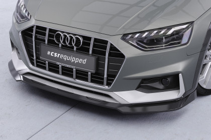 Spoiler pod přední nárazník CSR CUP pro Audi A4 B9 (Typ 8W) Allroad - černý lesklý
