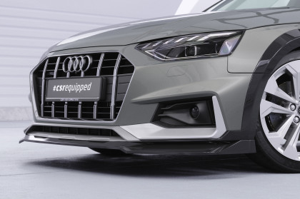 Spoiler pod přední nárazník CSR CUP pro Audi A4 B9 (Typ 8W) Allroad - černý lesklý