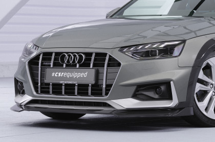Spoiler pod přední nárazník CSR CUP pro Audi A4 B9 (Typ 8W) Allroad - černý lesklý