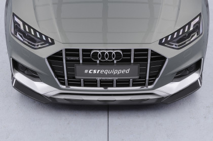 Spoiler pod přední nárazník CSR CUP pro Audi A4 B9 (Typ 8W) Allroad - černý lesklý