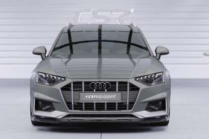 Spoiler pod přední nárazník CSR CUP pro Audi A4 B9 (Typ 8W) Allroad - černý lesklý