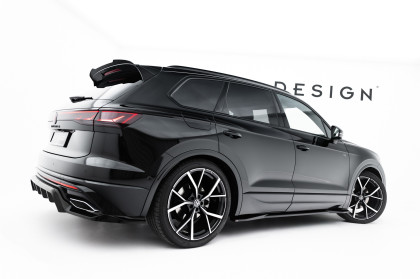Prahové lišty Volkswagen Touareg R-Line Mk3 Facelift černý lesklý plast