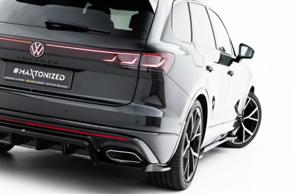 Spoiler zadního narázníku Volkswagen Touareg R-Line Mk3 Facelift černý lesklý plast