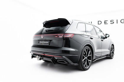 Spoiler zadního narázníku Volkswagen Touareg R-Line Mk3 Facelift černý lesklý plast