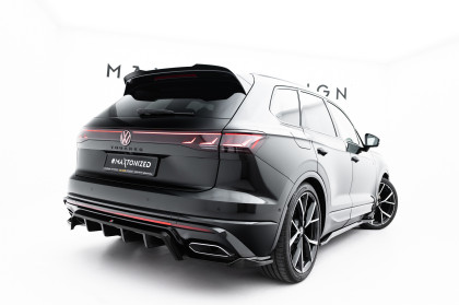 Spoiler zadního narázníku Volkswagen Touareg R-Line Mk3 Facelift černý lesklý plast