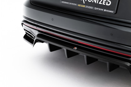 Spoiler zadního narázníku Volkswagen Touareg R-Line Mk3 Facelift černý lesklý plast