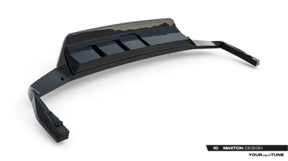 Spoiler zadního narázníku Volkswagen Touareg R-Line Mk3 Facelift černý lesklý plast