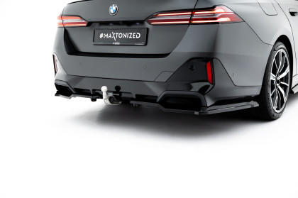 Spoiler zadního narázníku V.1 BMW 5 / i5 M-Pack Sedan / Touring G60 / G61 černý lesklý plast