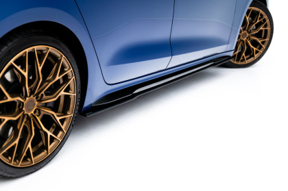 Prahové lišty Street pro Audi A5 S-Line / S5 Sedan / Avant B10 černo červené
