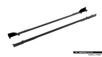Prahové lišty Street pro + flaps Audi A5 S-Line / S5 Sedan / Avant B10 černo červené