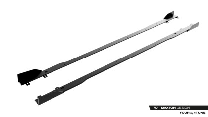 Prahové lišty Street pro + flaps Audi A5 S-Line / S5 Sedan / Avant B10 černo červené