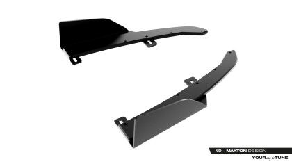 Splittery zadní boční Street Pro + flaps Audi S5 Sedan / Avant B10 černé