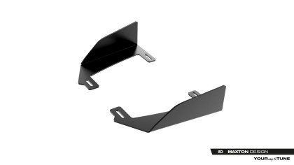 Flaps pro splittery zadní bační Street Pro Audi S5 Sedan / Avant B10 černé