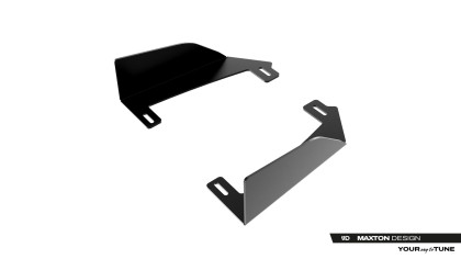 Flaps pro splittery zadní bační Street Pro Audi S5 Sedan / Avant B10 černé