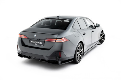 Spoiler zadního narázníku V.2 BMW 5 / i5 M-Pack Sedan / Touring G60 / G61 černý lesklý plast