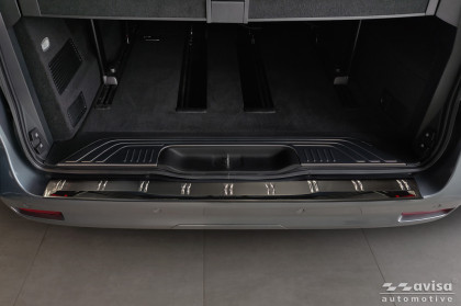 Nerezová ochranná lišta zadního nárazníku Avisa pro Mercedes V Klasa W447/ Vito 3 černá