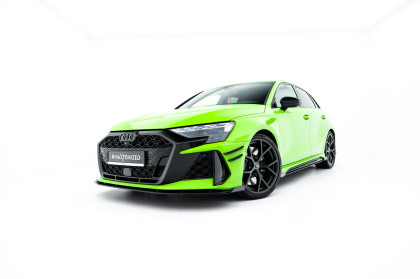 Street pro spoiler pod nárazník lipa + flaps Audi RS3 Sportback 8Y Facelift černý