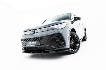Spojler pod nárazník lipa V.1 Volkswagen Tiguan R-Line Mk3 černý lesklý plast