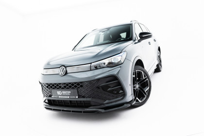 Spojler pod nárazník lipa V.2 Volkswagen Tiguan R-Line Mk3 černý lesklý plast