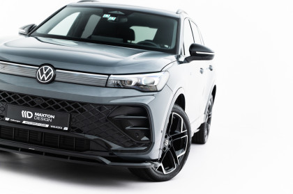 Spojler pod nárazník lipa V.2 Volkswagen Tiguan R-Line Mk3 černý lesklý plast