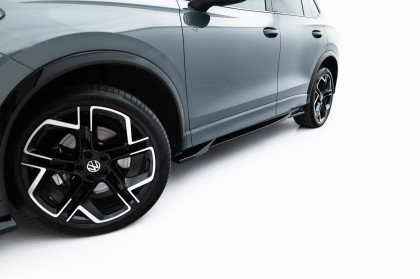 Prahové lišty Volkswagen Tiguan R-Line Mk3 černý lesklý plast