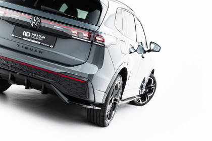 Spoiler zadního narázníku Volkswagen Tiguan R-Line Mk3 černý lesklý plast