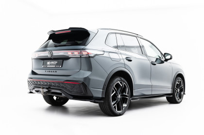 Spoiler zadního narázníku Volkswagen Tiguan R-Line Mk3 černý lesklý plast