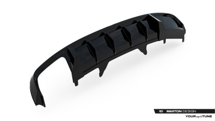 Zadní difuzor V.2 Audi A4 S-Line Sedan / Avant B9 černý lesklý plast