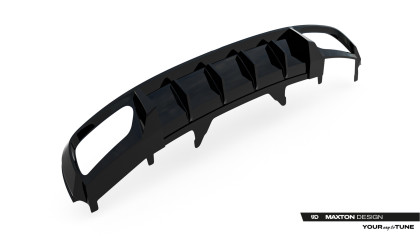 Zadní difuzor Audi A4 / A4 S-Line Sedan / Avant B9 černý lesklý plast