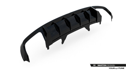 Zadní difuzor Audi S4 Sedan / Avant B9 černý lesklý plast