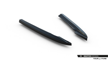 Splittery zadní boční Audi A4 B8 Facelift černý lesklý plast